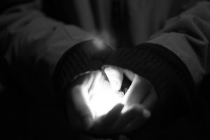 bearing the light (b&w)