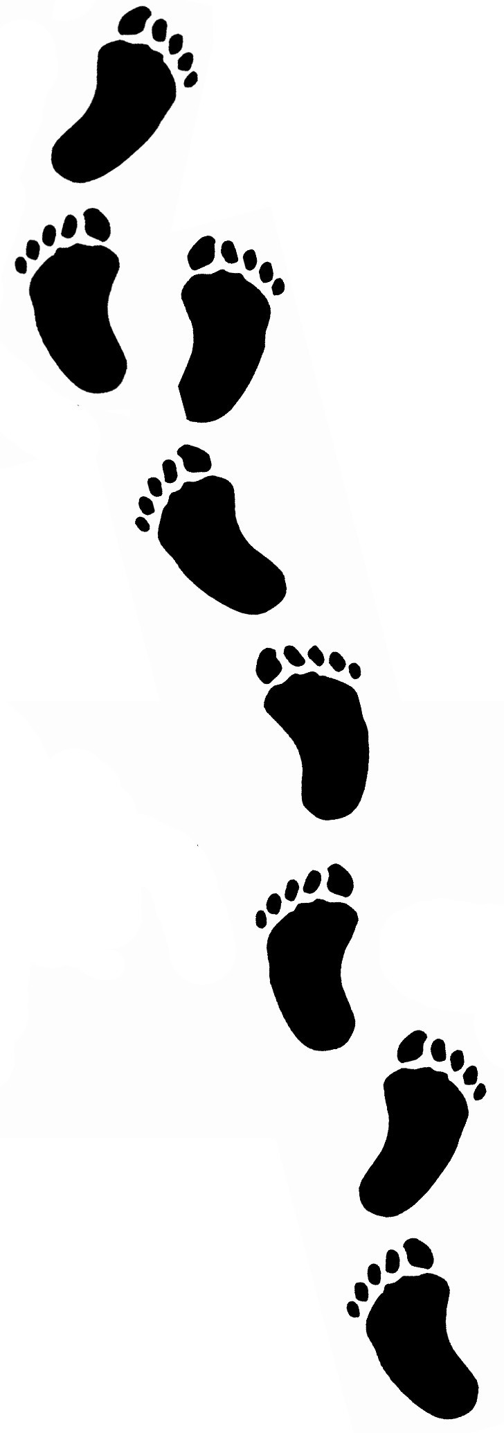 Jesus Footprints Black And White